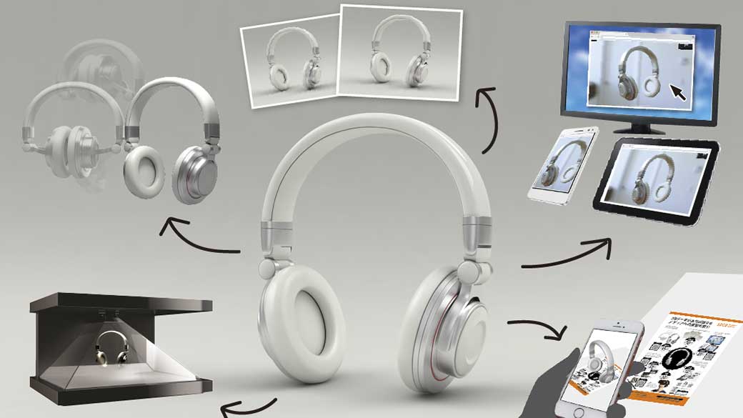 3DCGを活用したプロモーション素材の展開イメージ