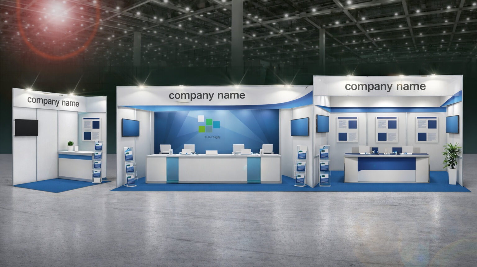 展示会ブースの小間別イメージ