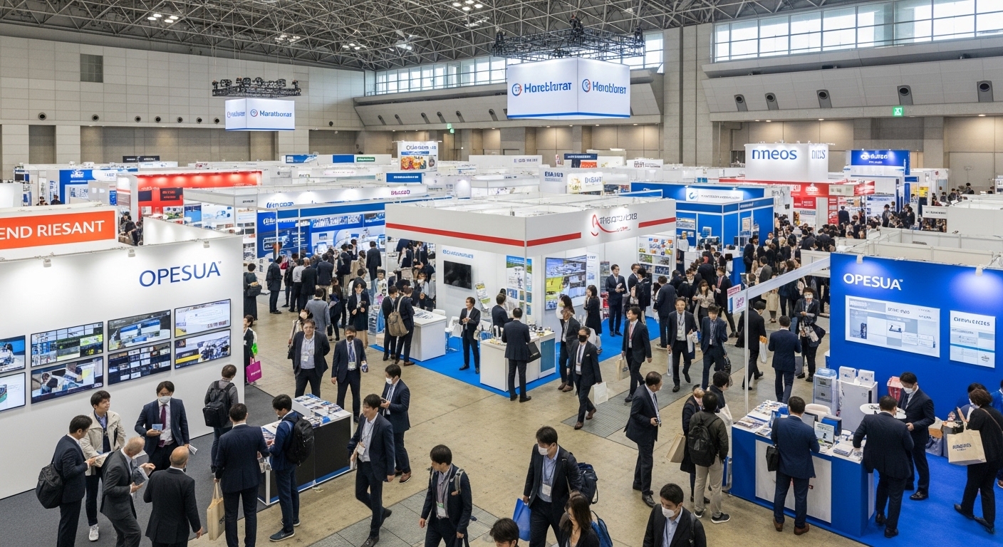 展示会の会場の風景